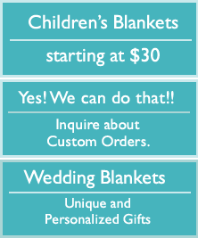 Children's blankets Starting at $30