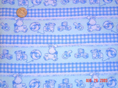 Blue Bunny G Fabric