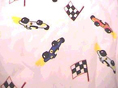 Racecars Fabric